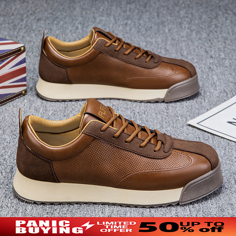Sewing Latex - New Men Leather Casual Shoes Outdoor