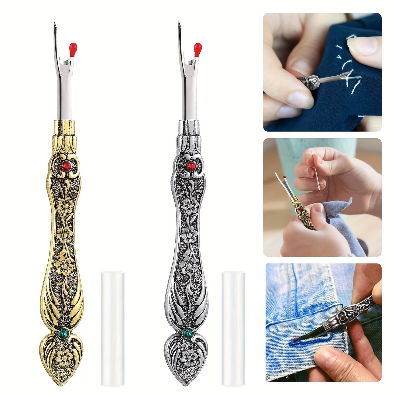 Sewing Necessities - 1 piece of thread remover, metal