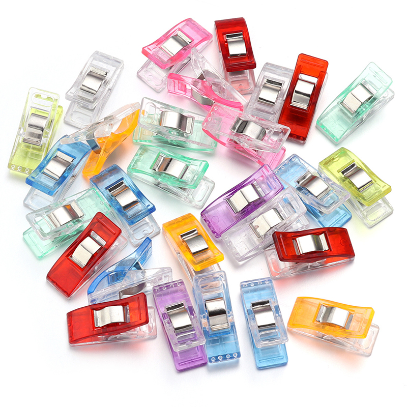 Sewing Necessities - 20/40PCS Random Color Clip Plastic Clamps