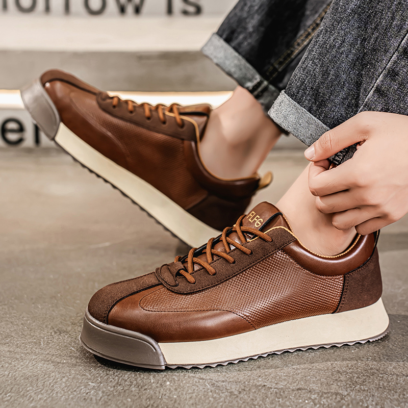 New Men Leather Casual Shoes O - Sewing Latex avis et prix