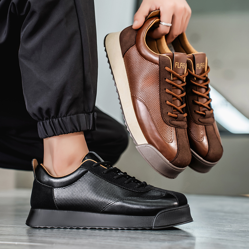 New Men Leather Casual Shoes O - Sewing Latex avis et prix