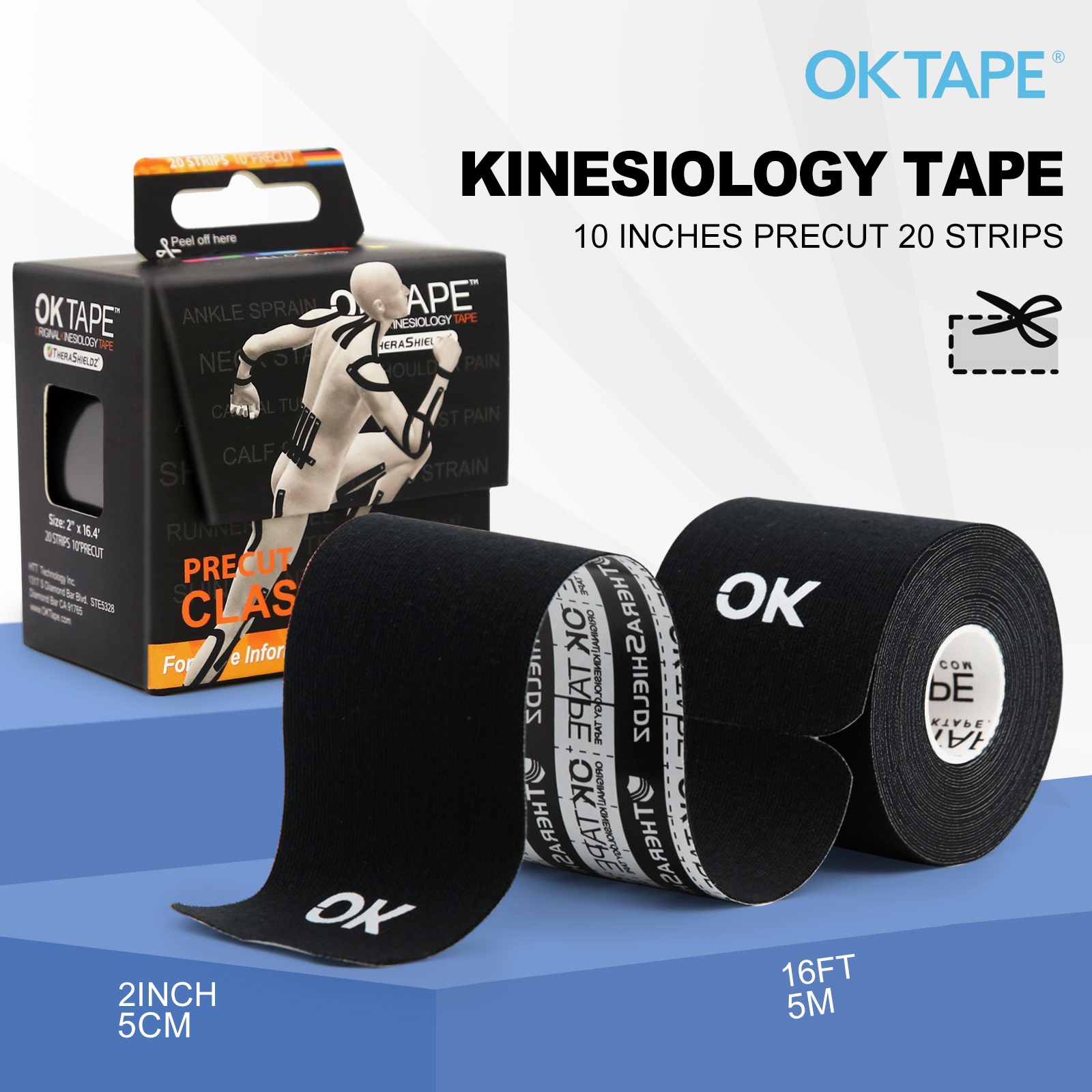OK TAPE Kinesiology Tape 4 Rol - Sewing Latex avis et prix