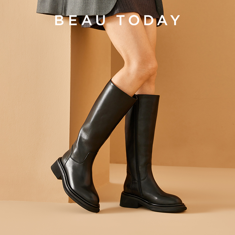BEAUTODAY Long Boots Women Cal - Sewing Zipper avis et prix