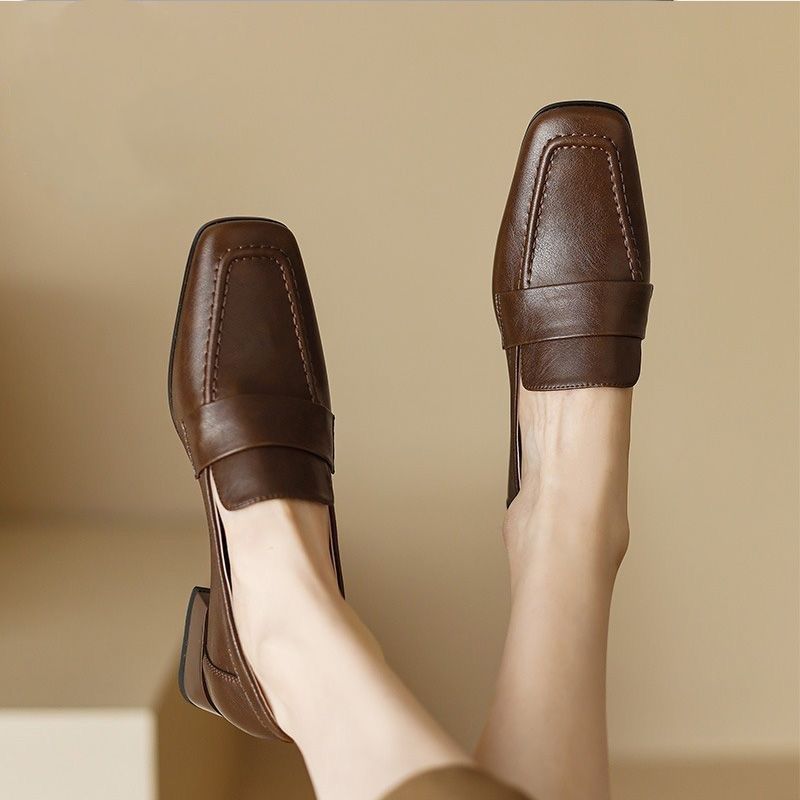 Women's Soft Leather Loafers 2 - Sewing Latex avis et prix