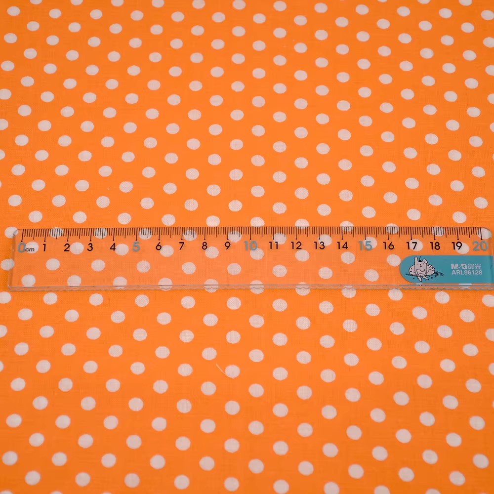 50X150CM White Orange Polka Do - Sewing And Textile avis et prix