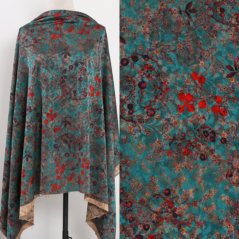 1m Floral Printed Fabric Imita - Sewing And Textile avis et prix