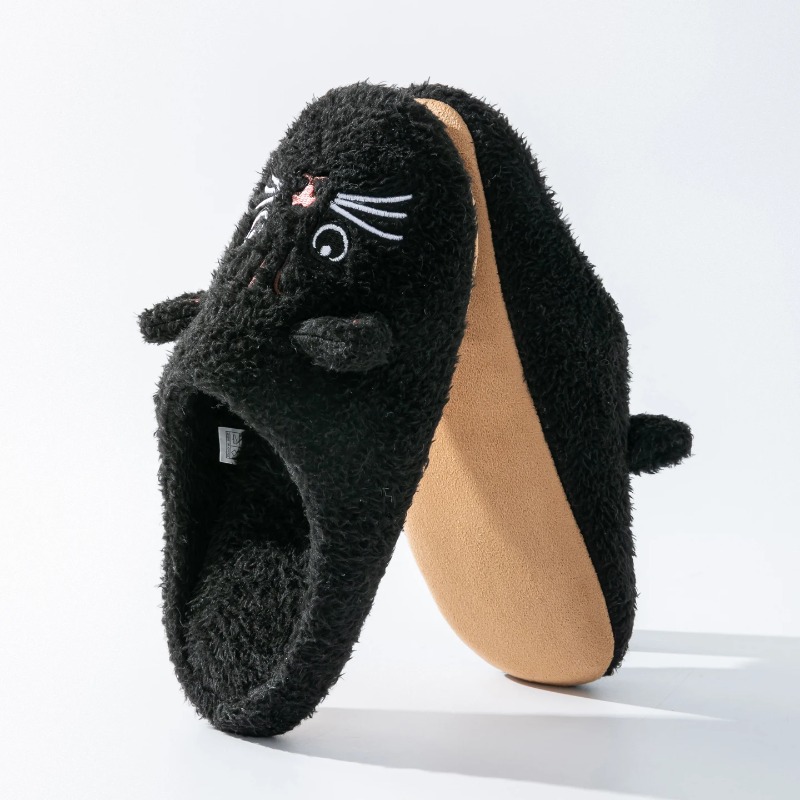 Non-Slip Soft Plush Cat Slippe - Sewing House avis et prix