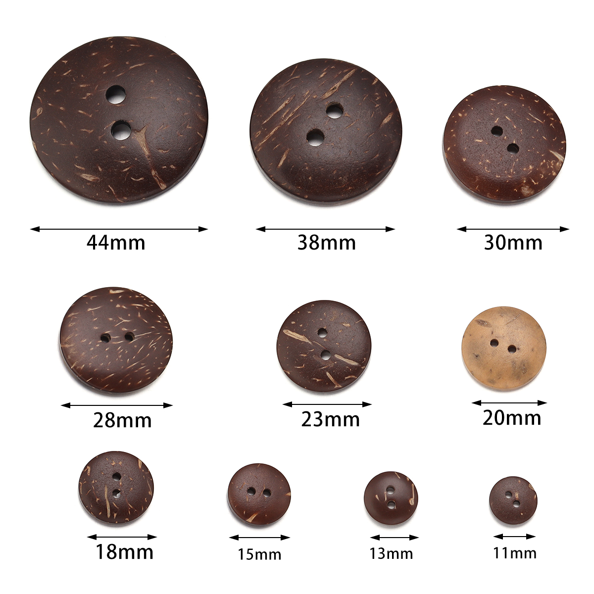 10-100Pcs Natural Coconut Shel - Sewing Art avis et prix