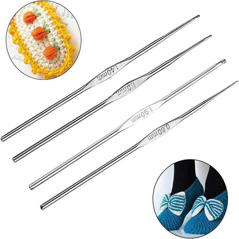 4 Pcs Stainless Steel Crochet  - Sewing Tas avis et prix