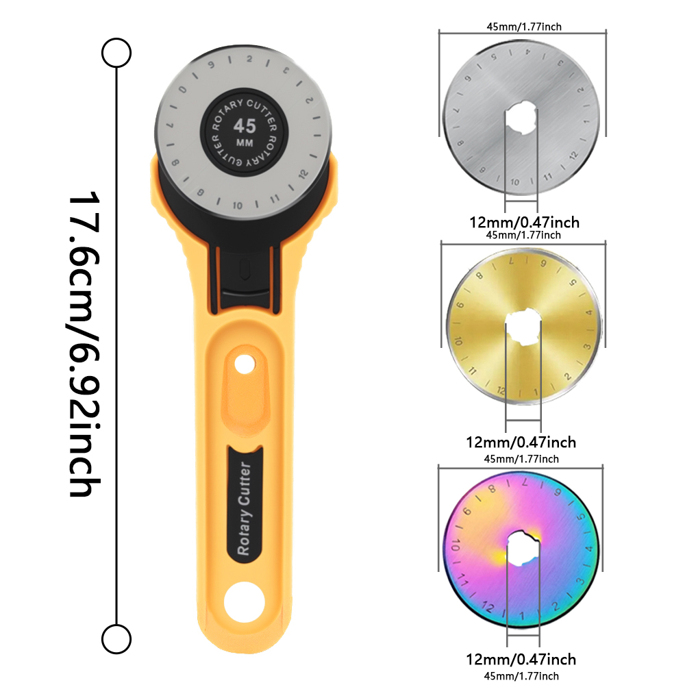 45mm Rotary Fabric Cutter Leat - Sewing Necessities avis et prix