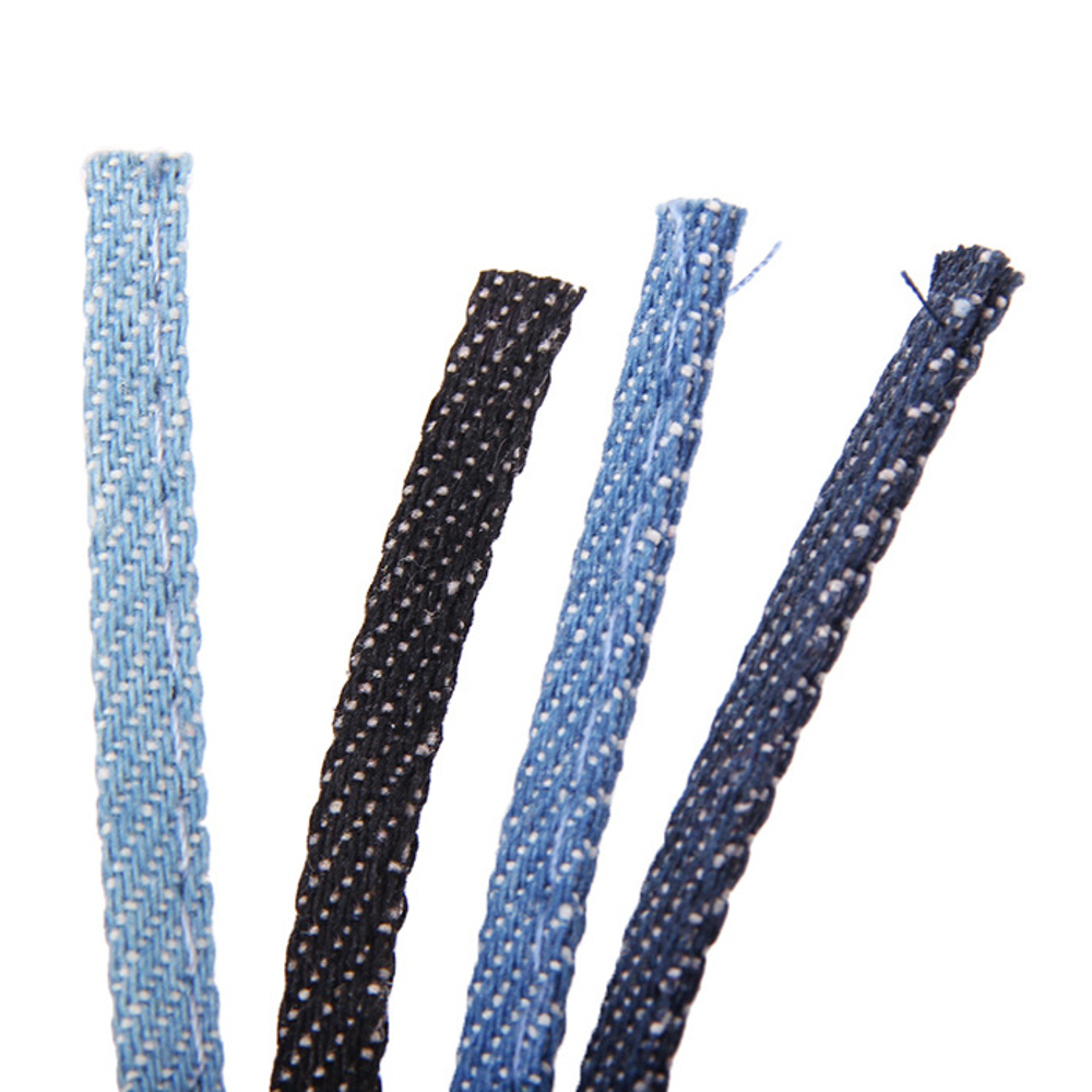 5M/Lot 5mm Denim Blue Flat Cot - Sewing Art avis et prix