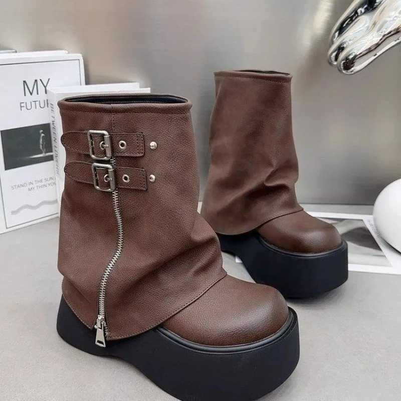 Hot Girl Style Black Brown Rou - Sewing Zipper avis et prix
