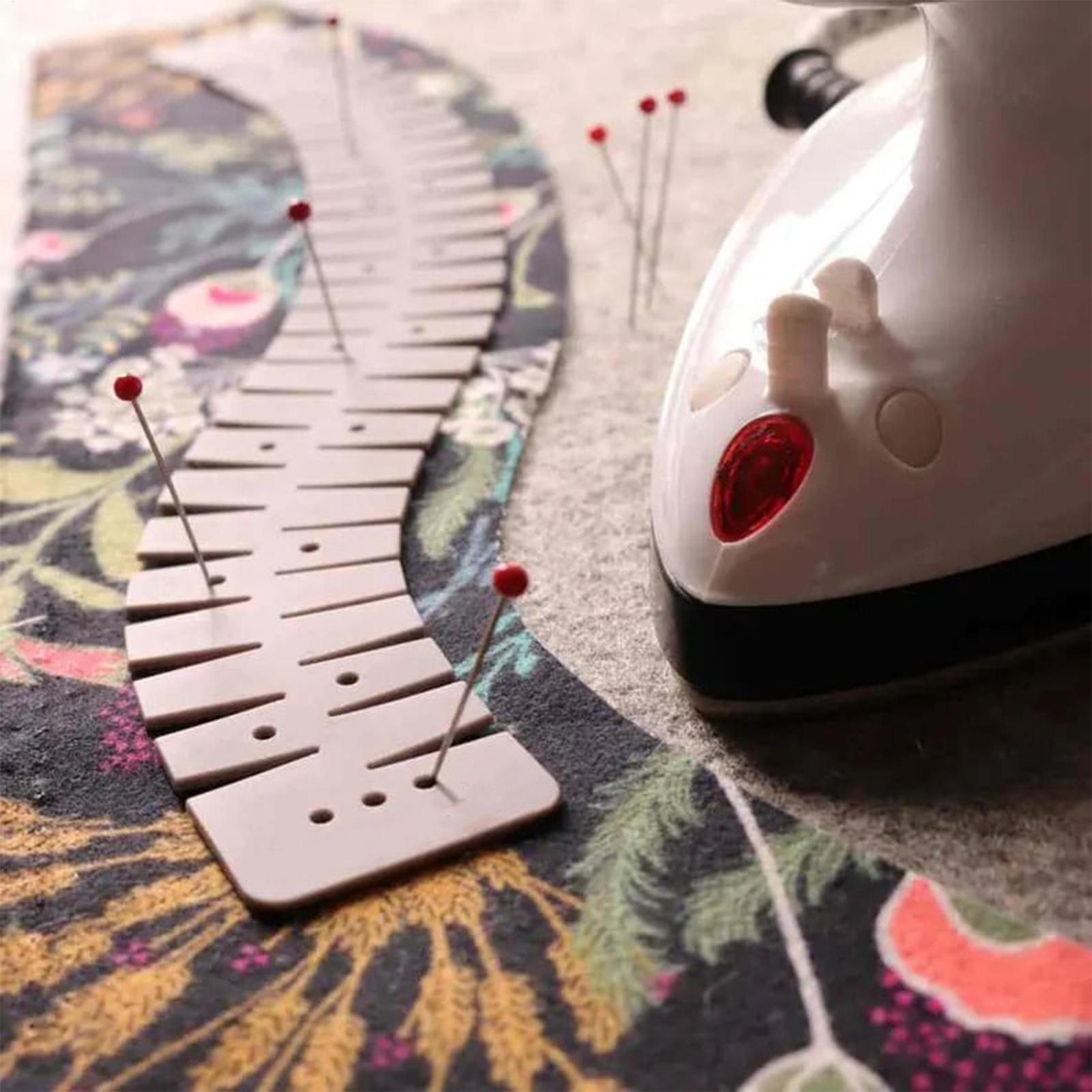Silicone Hemming Ruler With Ma - Sewing Necessities avis et prix