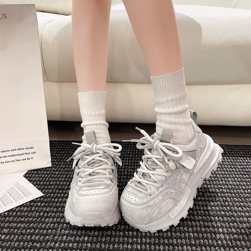 Autumn Vintage Chunky Sneakers - Sewing Latex avis et prix
