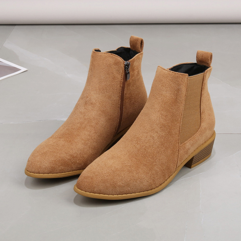 Women's Short Boots Autumn Poi - Sewing Zipper avis et prix