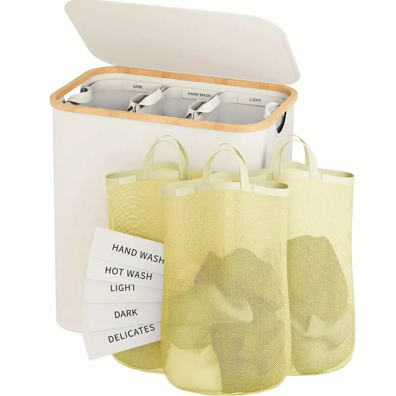 Foldable Bamboo Dirty Clothes  - Sewing Labels avis et prix