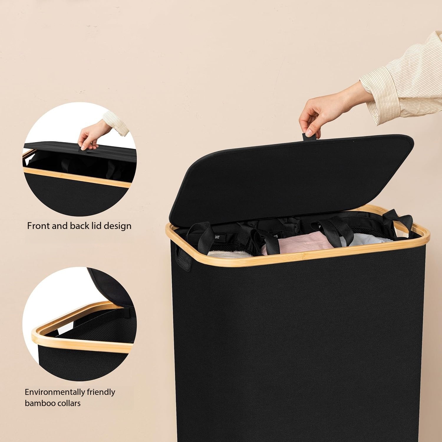 Foldable Bamboo Dirty Clothes  - Sewing Labels avis et prix
