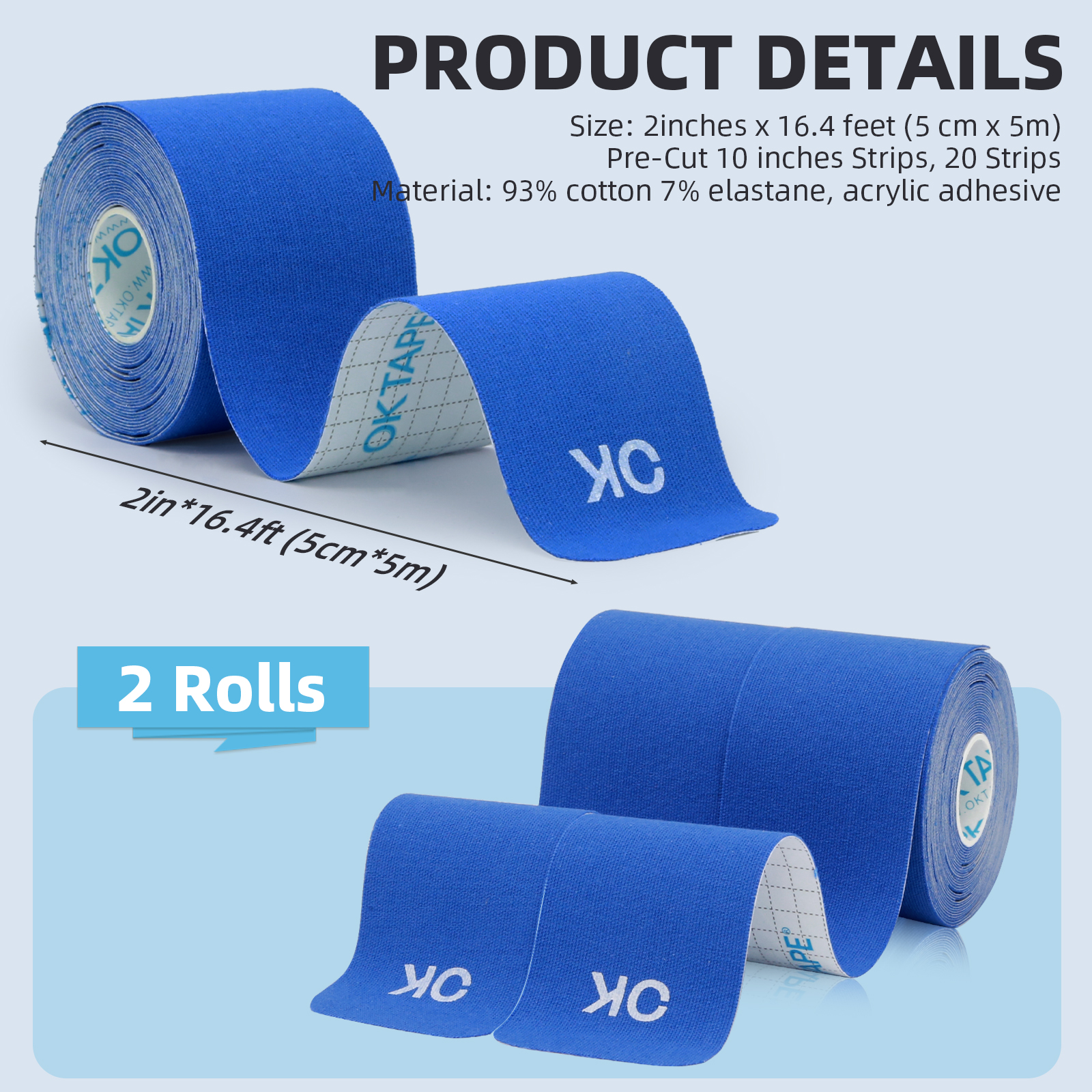 2 Rolls OK TAPE Updated Kinesi - Sewing Latex avis et prix