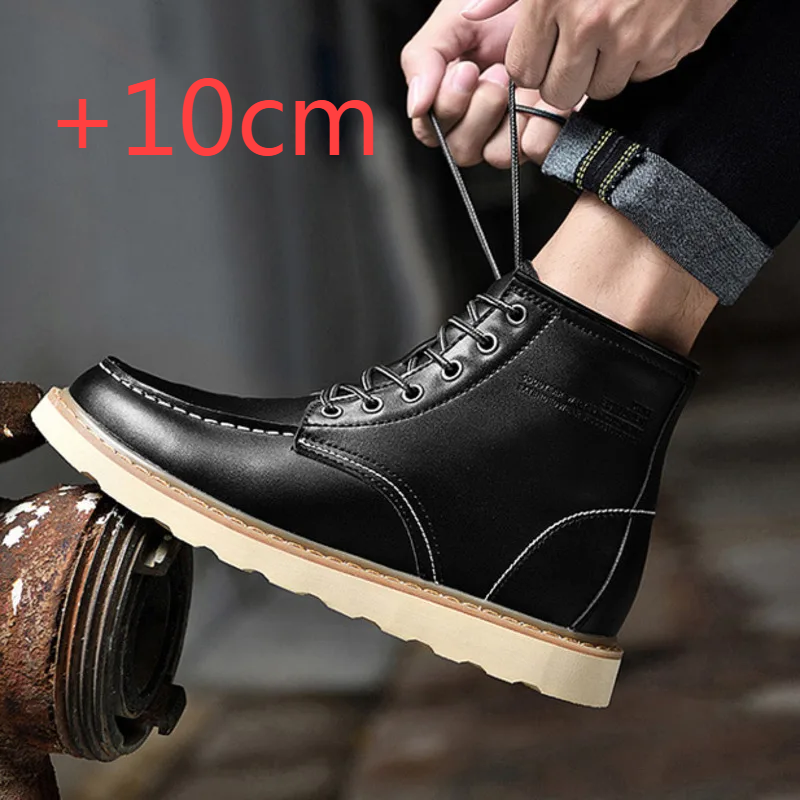 2025 Men Boots Elevator Shoes  - Sewing Latex avis et prix