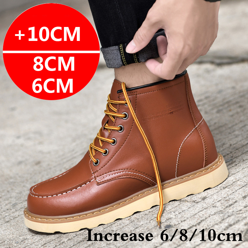 2025 Men Boots Elevator Shoes  - Sewing Latex avis et prix