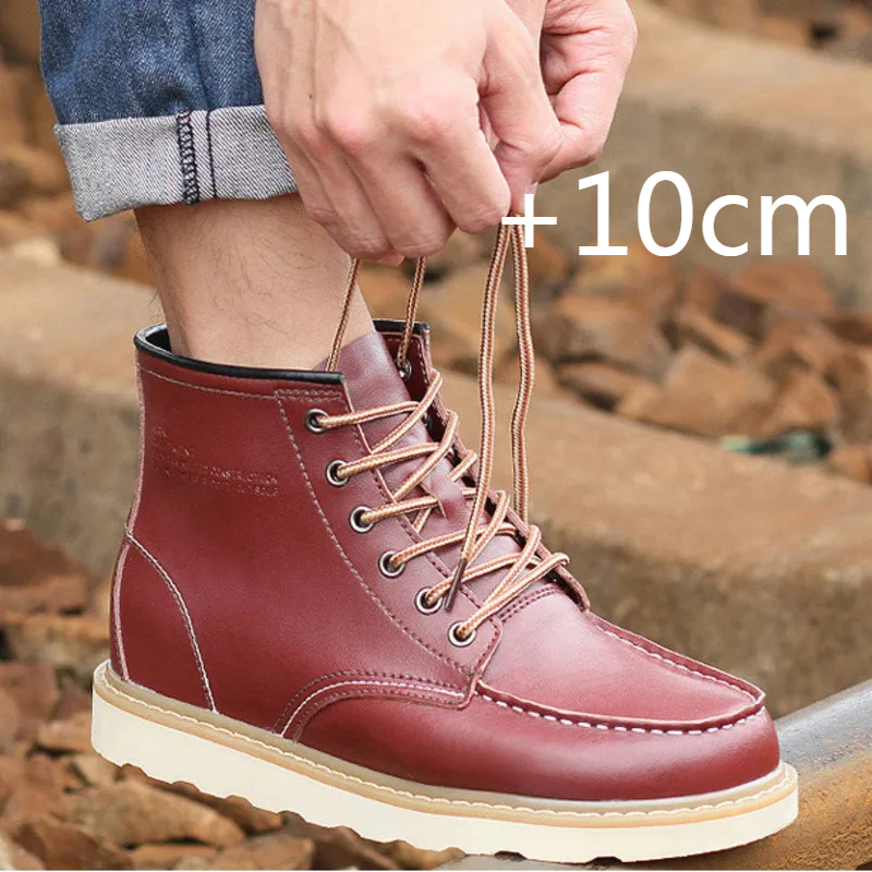 2025 Men Boots Elevator Shoes  - Sewing Latex avis et prix