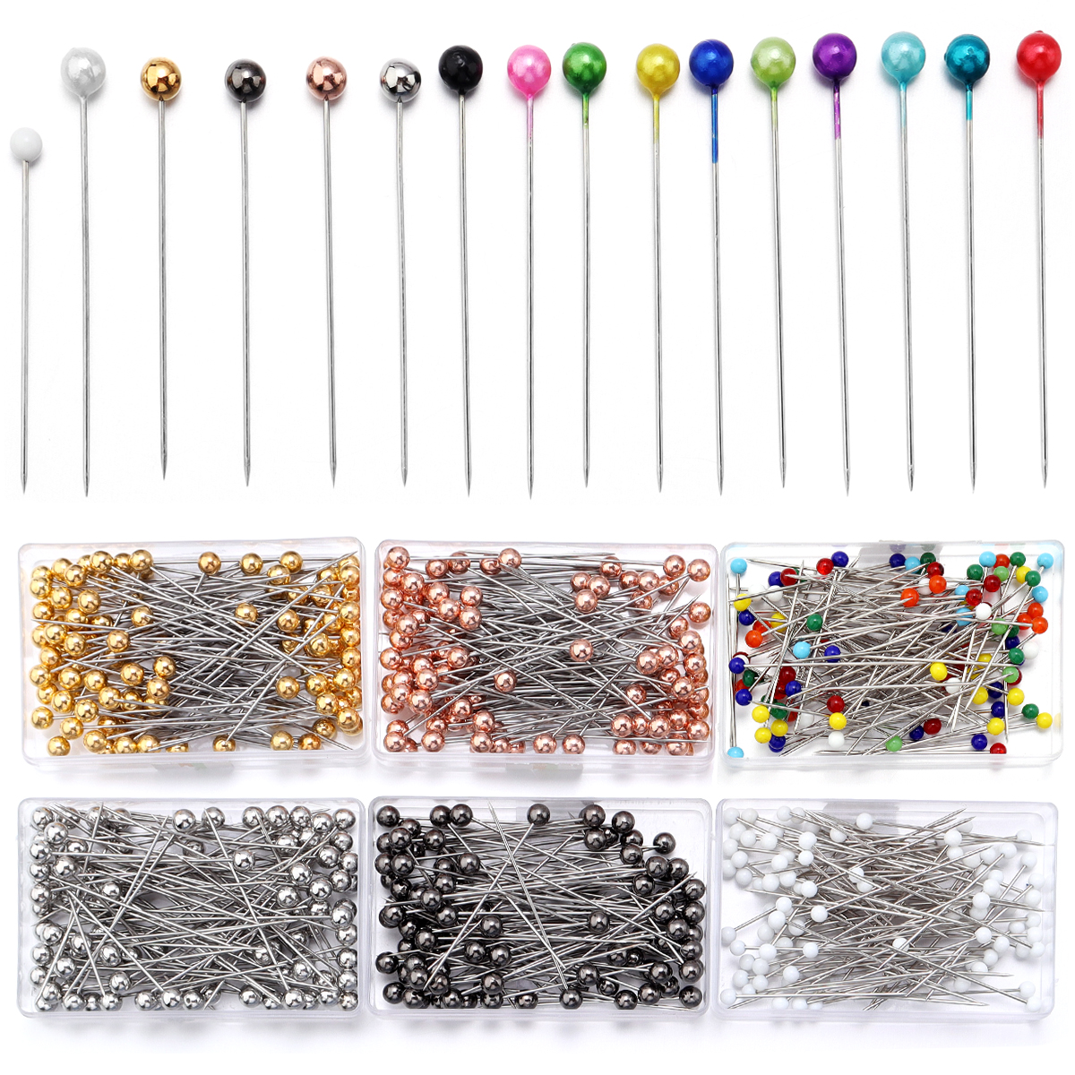 100Pcs Color Ball Head Pins St - Sewing Necessities avis et prix