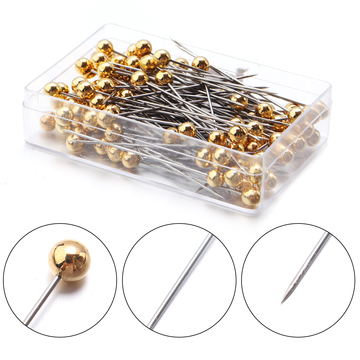 100Pcs Color Ball Head Pins St - Sewing Necessities avis et prix