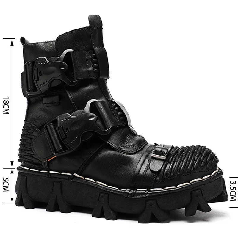 Men's Genuine Leather Motorcyc - Sewing Latex avis et prix