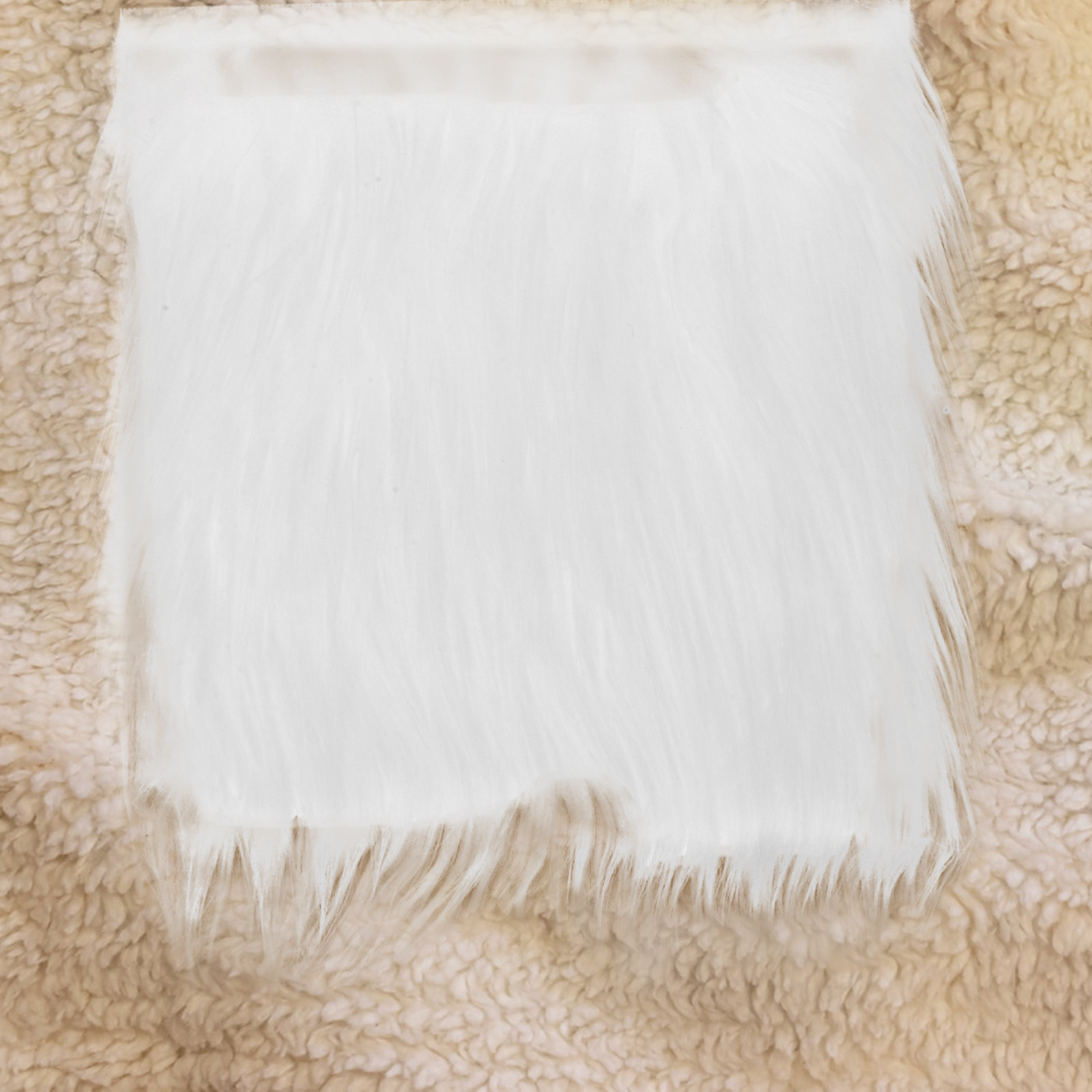 2Pcs Square Long Hair Faux Fab - Sewing And Textile avis et prix