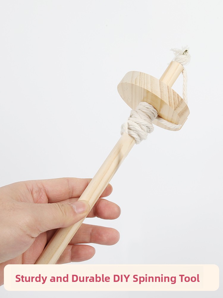 Wooden Spinning Mallet DIY Yar - Sewing And Textile avis et prix
