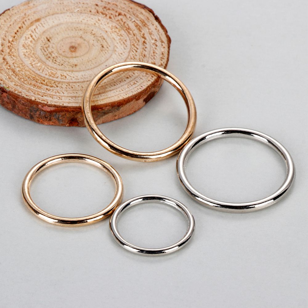 10Pcs Metal O Ring Silver Gold - Sewing Tas avis et prix