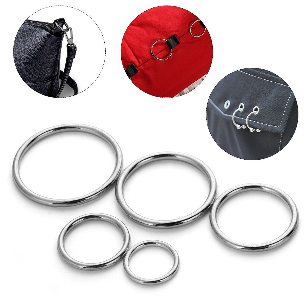 10Pcs Metal O Ring Silver Gold - Sewing Tas avis et prix
