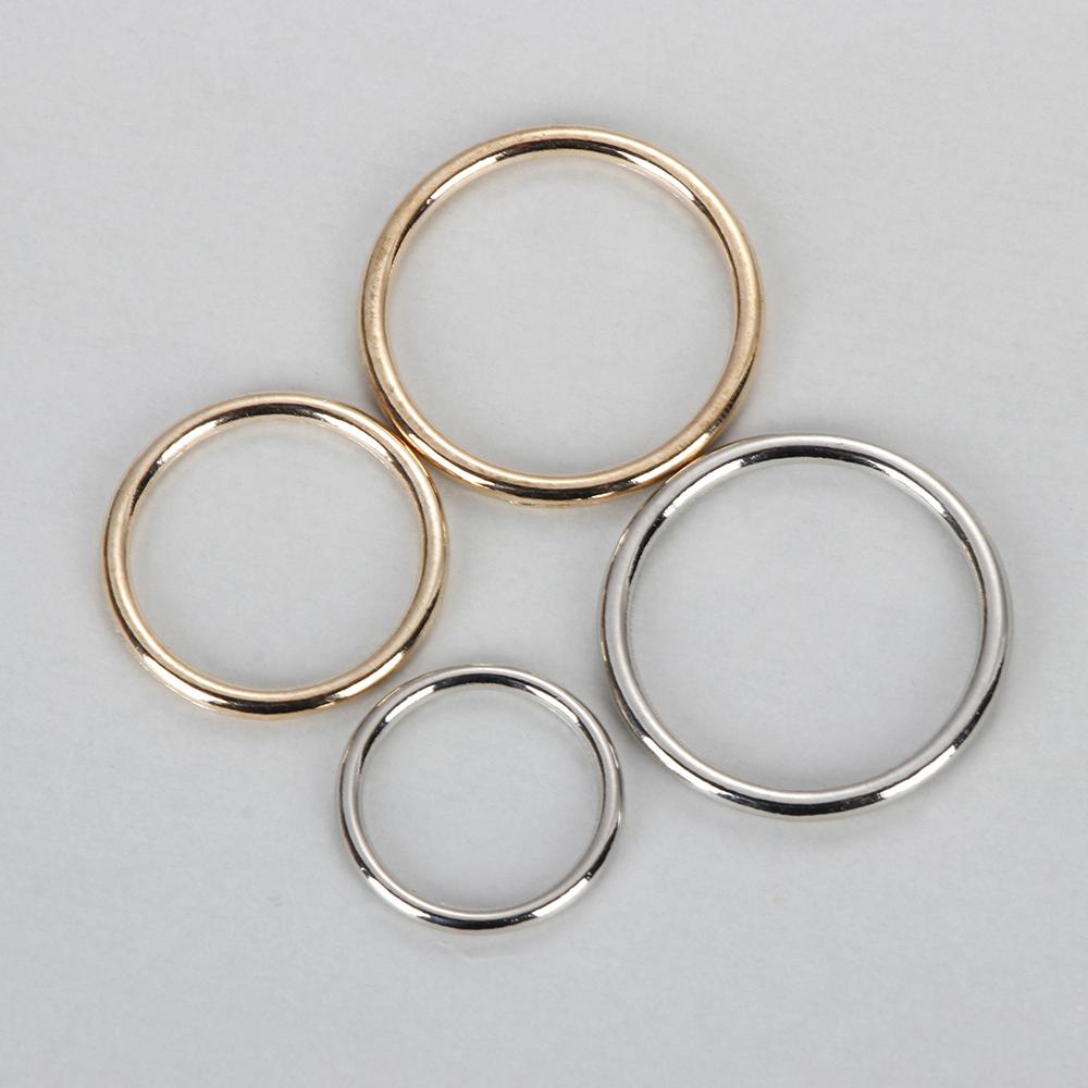10Pcs Metal O Ring Silver Gold - Sewing Tas avis et prix