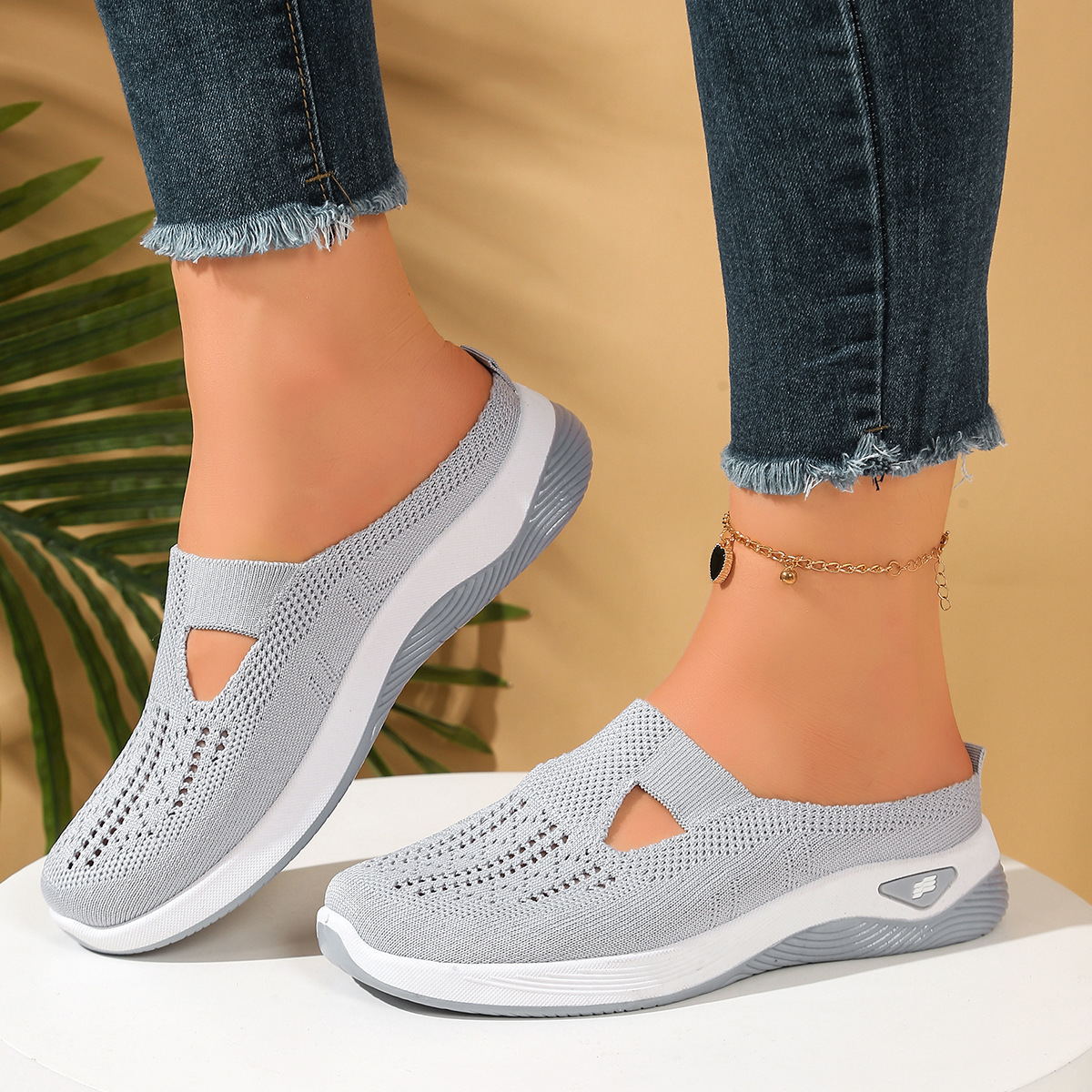 Women Shoes Breathable Half Sl - Sewing Net avis et prix