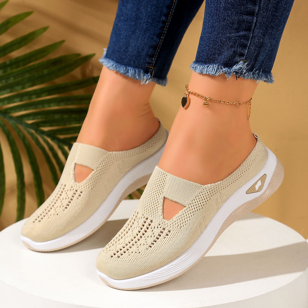 Women Shoes Breathable Half Sl - Sewing Net avis et prix