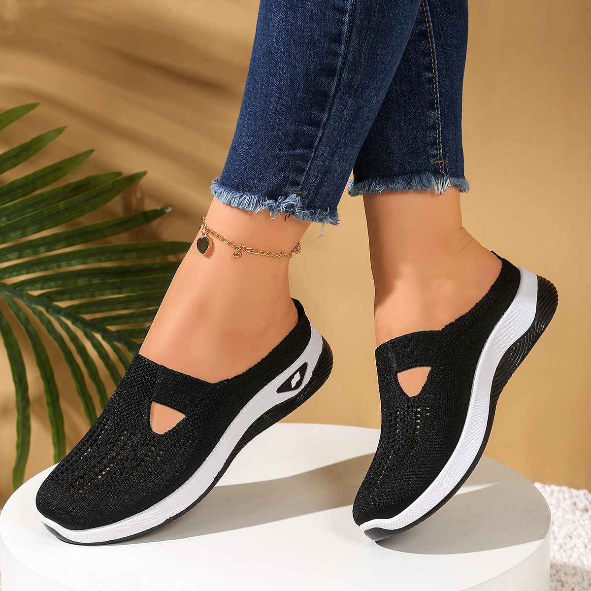 Women Shoes Breathable Half Sl - Sewing Net avis et prix