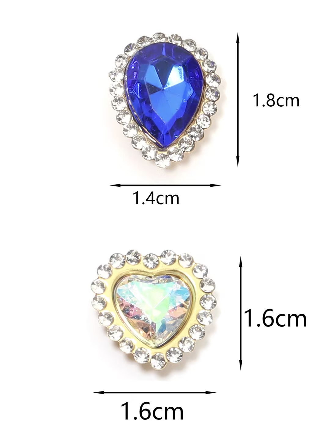 20Pcs Love Heart Acrylic Rhine - Sewing Art avis et prix