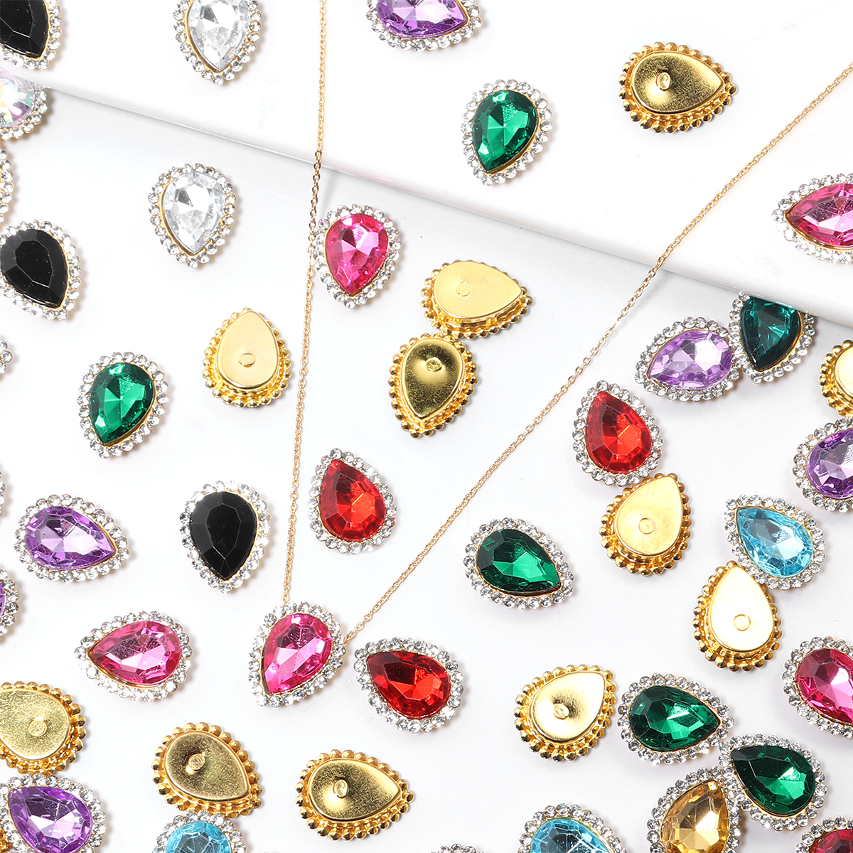 20Pcs Love Heart Acrylic Rhine - Sewing Art avis et prix