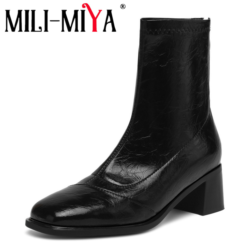 MILI-MIYA Fashion Square Toe W - Sewing Zipper avis et prix